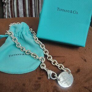 Tiffany & Co. Return to Tiffany Choker Necklace 925 Sterling Silver w/box & bag